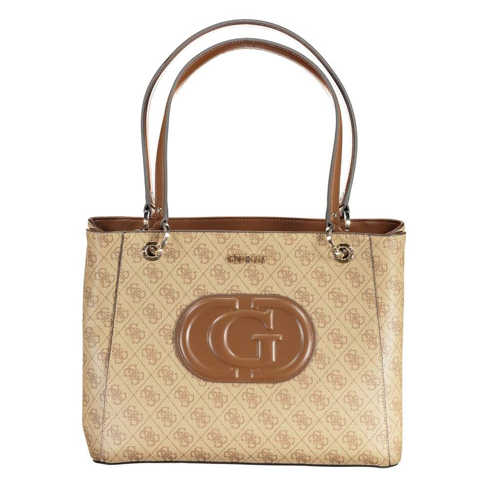 Guess Jeans Beige Polyethylene Handbag Guess Jeans