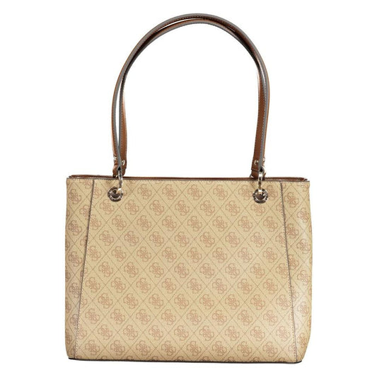 Beige Polyethylene Handbag