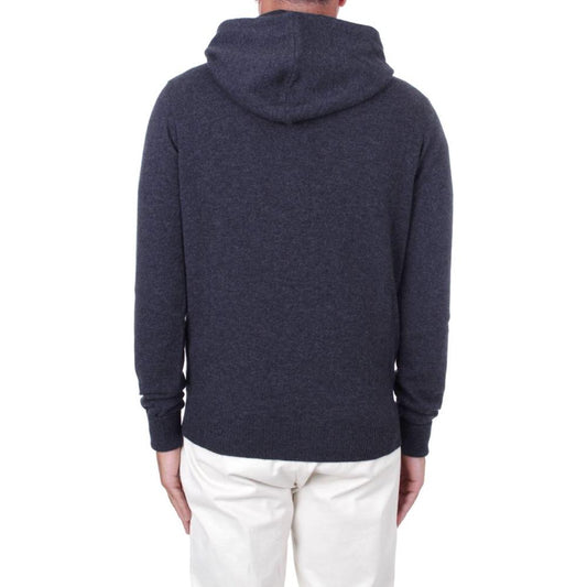 Alpha Studio Blue Wool Vergine Sweater Alpha Studio