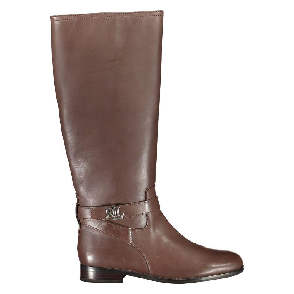 Ralph Lauren Brown Leather Boot Ralph Lauren