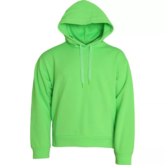Dolce & Gabbana Green Logo Hooded Pullover Sweatshirt Sweater 1728,67345645728,Clothing,Dolce & Gabbana,Green,Hoodies - Sweaters - Clothing,IT48 | M,Material: 100% Polyester,Men,Preowned / Defect,Sweaters - Clothing,Sweaters - Men - Clothing