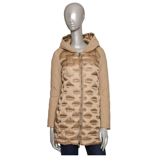 Baldinini Trend Beige Polyester Women Jacket Baldinini Trend