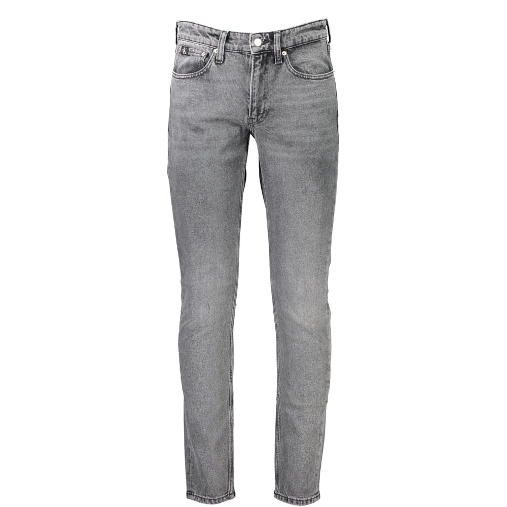 Calvin Klein Gray Cotton Jeans & Pant Calvin Klein