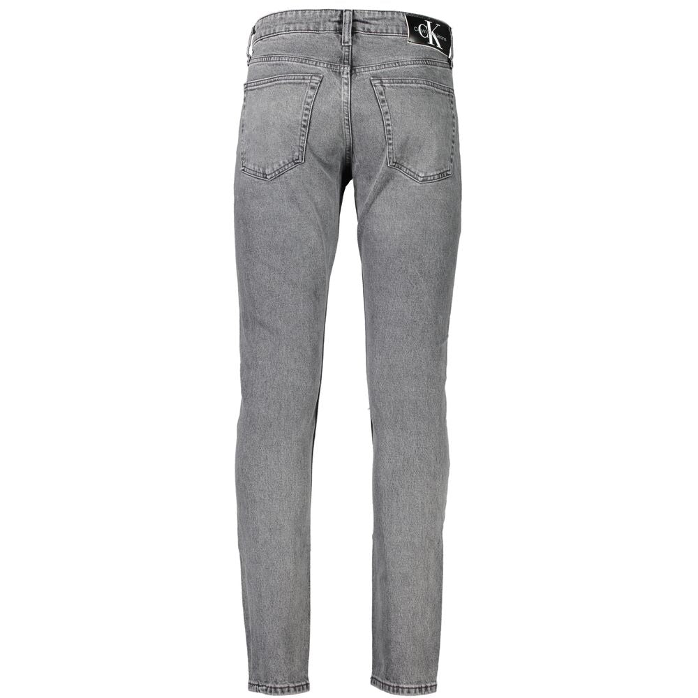 Calvin Klein Gray Cotton Jeans & Pant Calvin Klein