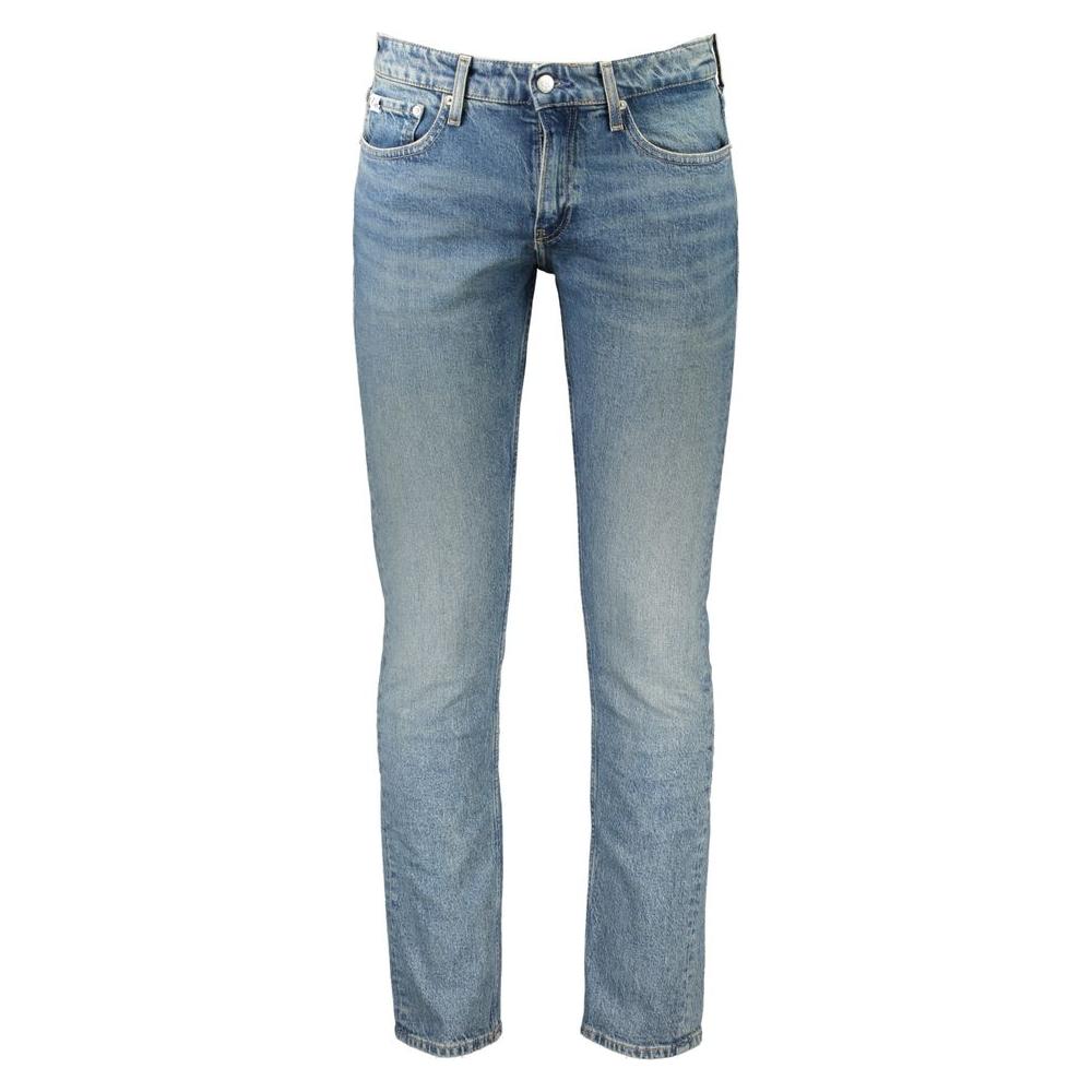 Calvin Klein Blue Cotton Jeans & Pant Calvin Klein