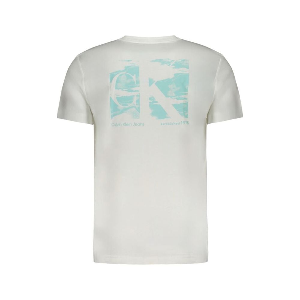 Calvin Klein White Cotton T-Shirt Calvin Klein