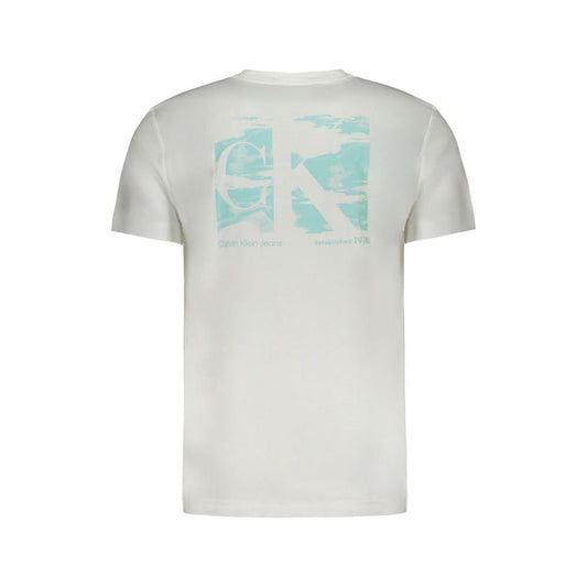 Calvin Klein White Cotton T-Shirt Calvin Klein