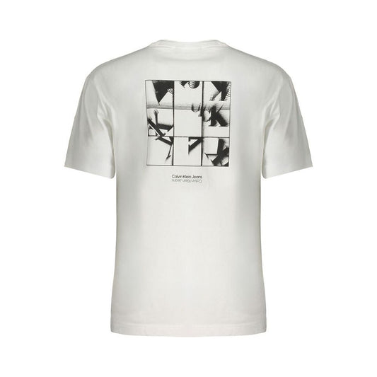 Calvin Klein White Cotton T-Shirt Calvin Klein