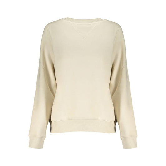 Tommy Hilfiger Beige Cotton Sweater Tommy Hilfiger