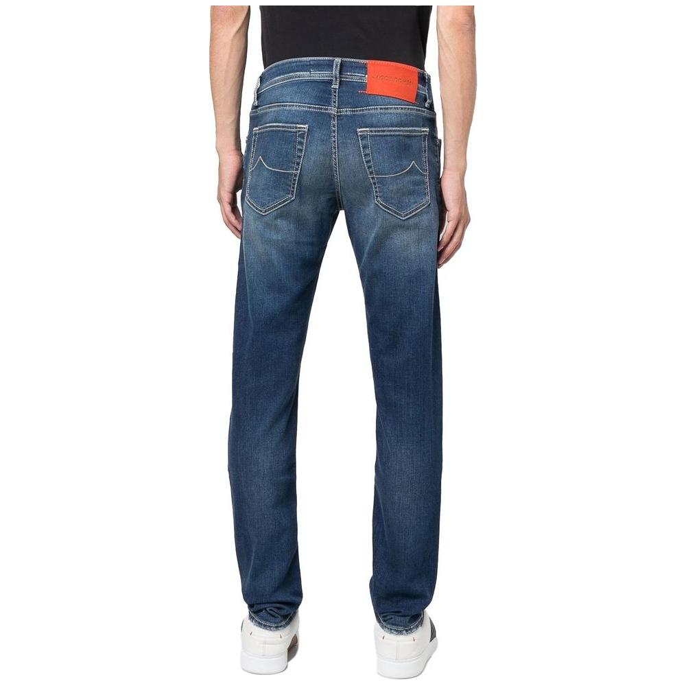 Jacob Cohen Blue Cotton Jeans & Pant Jacob Cohen