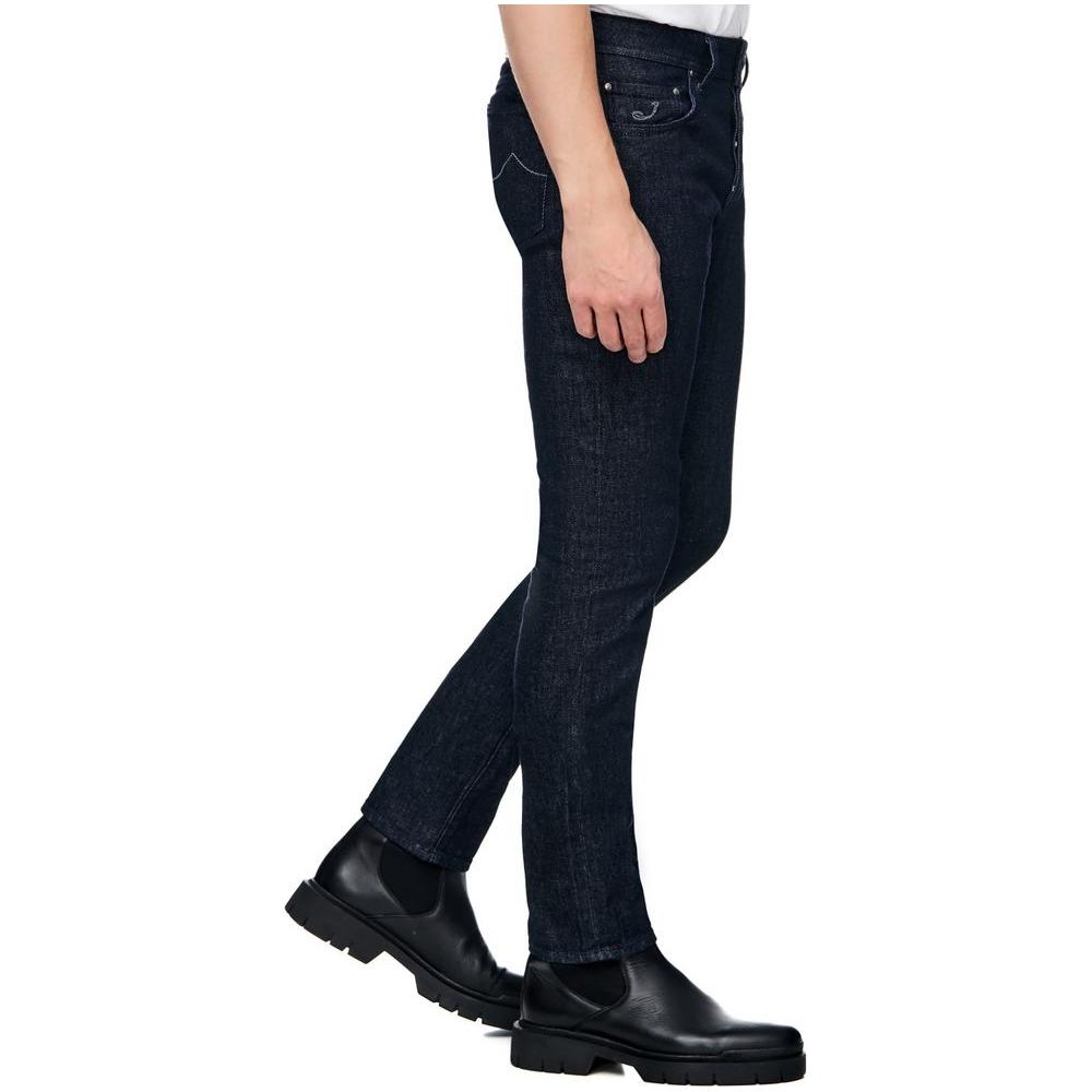 Jacob Cohen Blue Cotton Men Jeans Jacob Cohen