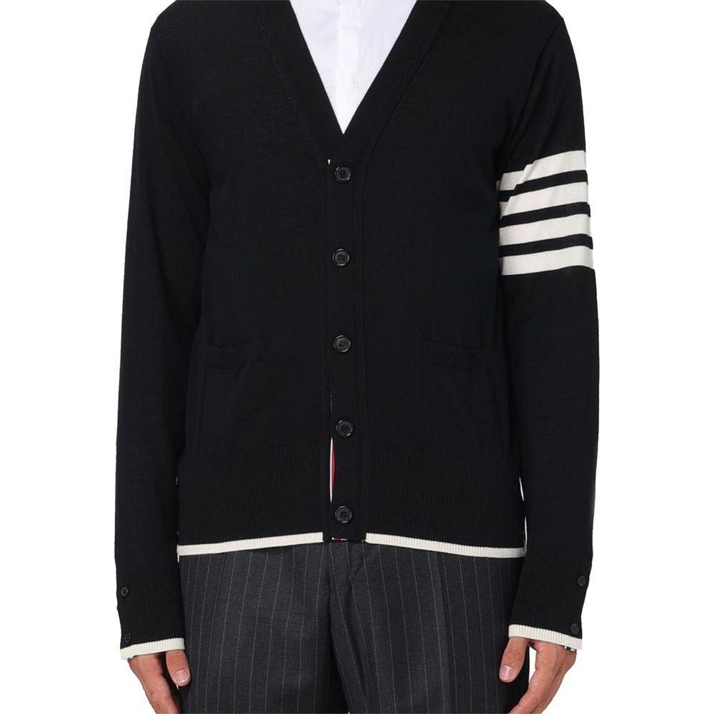 Thom Browne Black Wool Cardigan Thom Browne