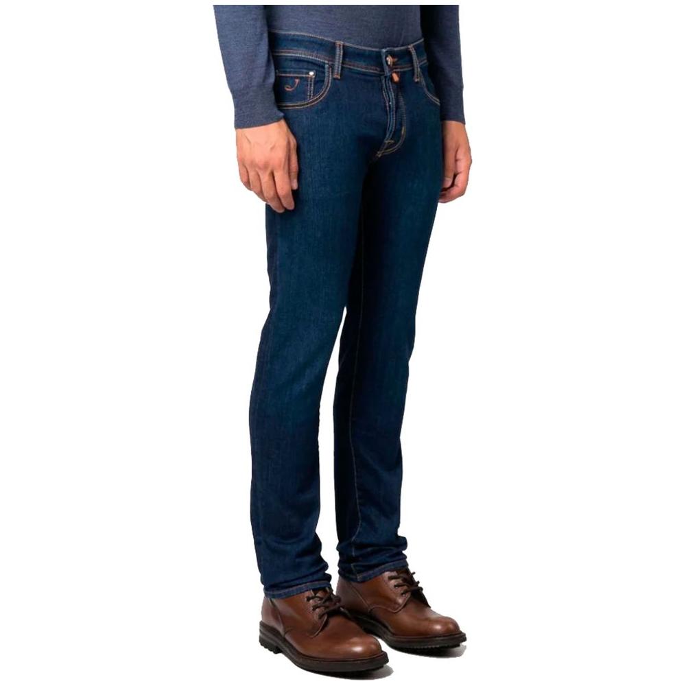 Jacob Cohen Blue Cotton Men Jeans Jacob Cohen