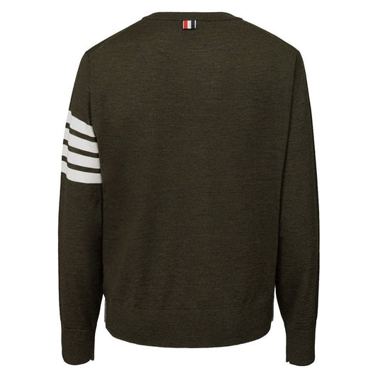 Thom Browne Green Wool Sweater Thom Browne