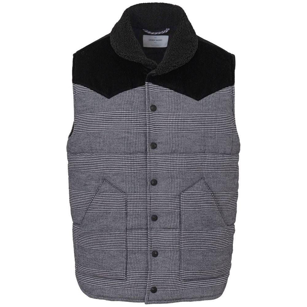 Gran Sasso Gray Cotton Jacket Gran Sasso