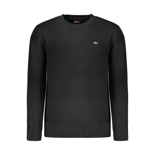 Tommy Hilfiger Black Cotton Men Sweater Tommy Hilfiger