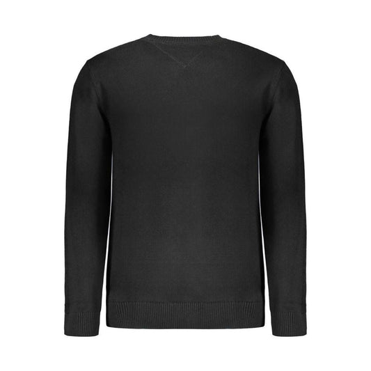 Tommy Hilfiger Black Cotton Men Sweater Tommy Hilfiger