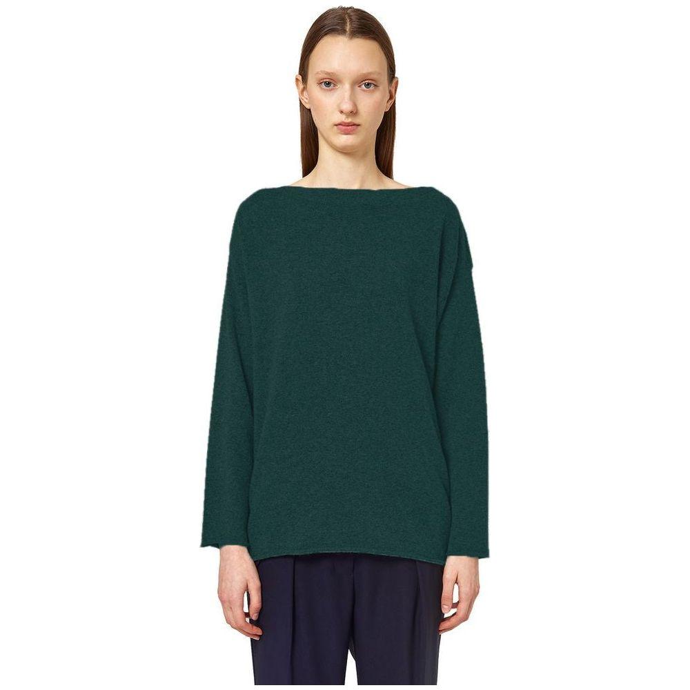 Alpha Studio Green Silk Sweater Alpha Studio