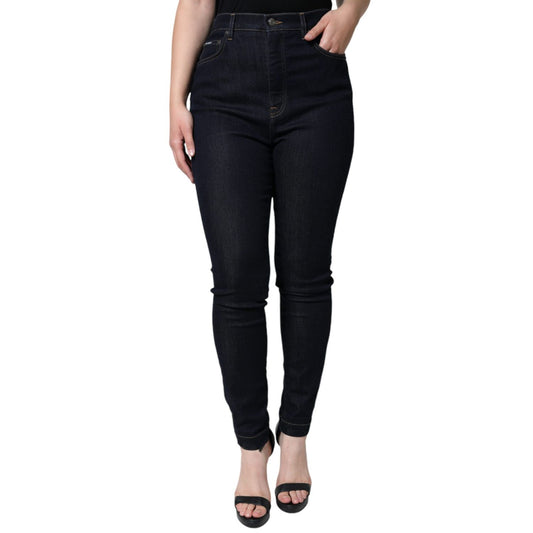 Dolce & Gabbana Black GRACE High Waist Skinny Denim Jeans Dolce & Gabbana