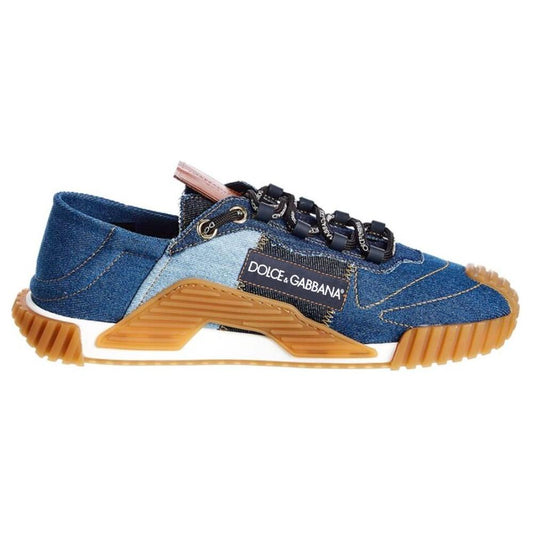 Dolce & Gabbana Blue Cotton Sneaker Dolce & Gabbana