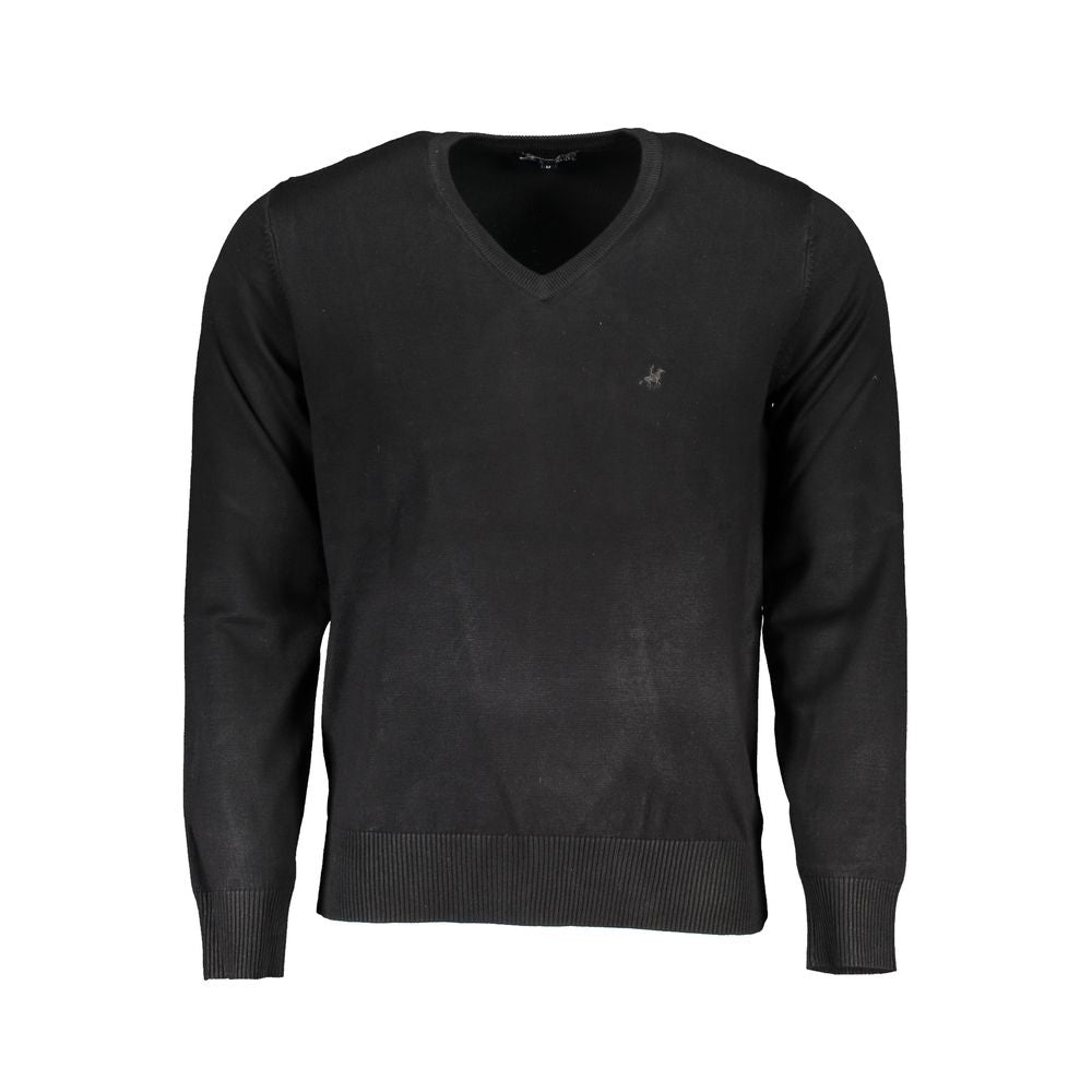 U.S. Grand Polo Black Nylon Sweater U.S. Grand Polo