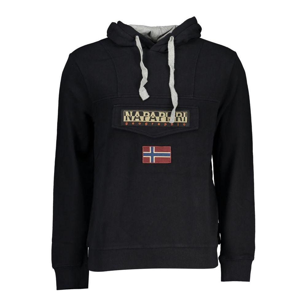 Napapijri Black Cotton Sweater Napapijri