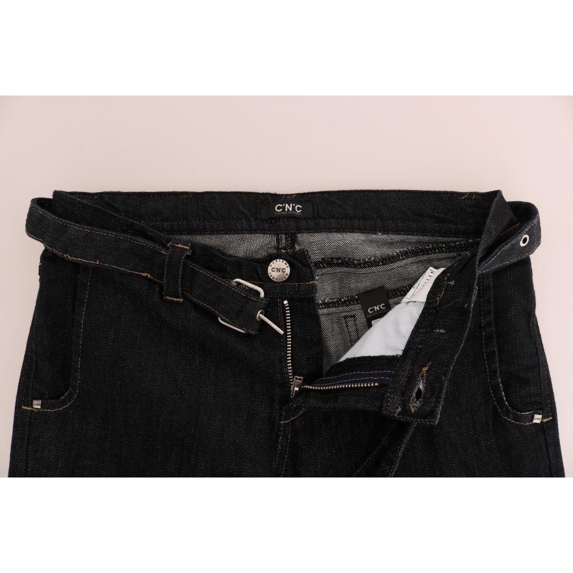 Svelte 深蓝色棉质修身牛仔裤