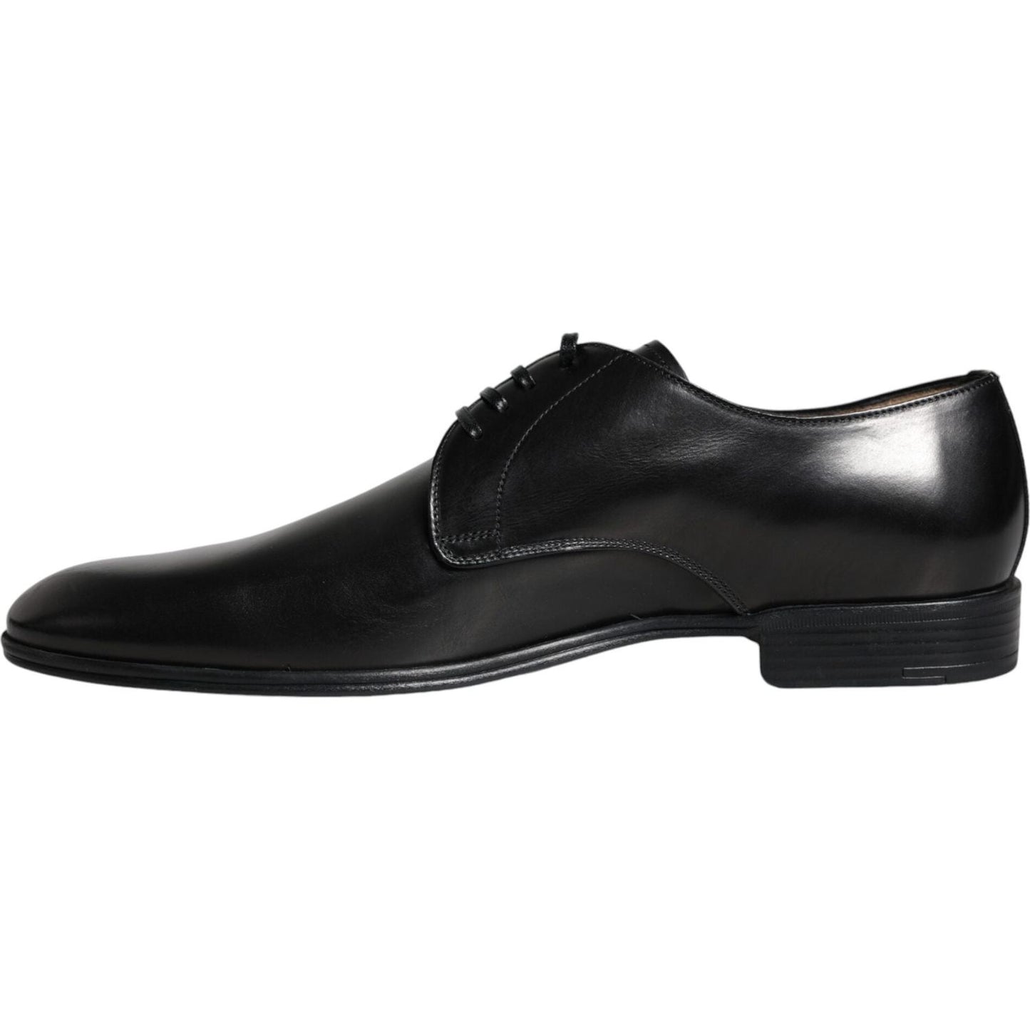 Dolce & Gabbana Black Leather Derby Formal Dress Shoes Dolce & Gabbana