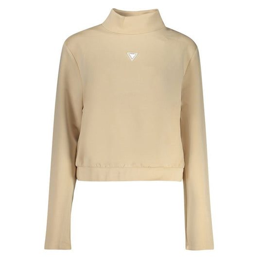 Guess Jeans Beige Polyester Sweater Guess Jeans