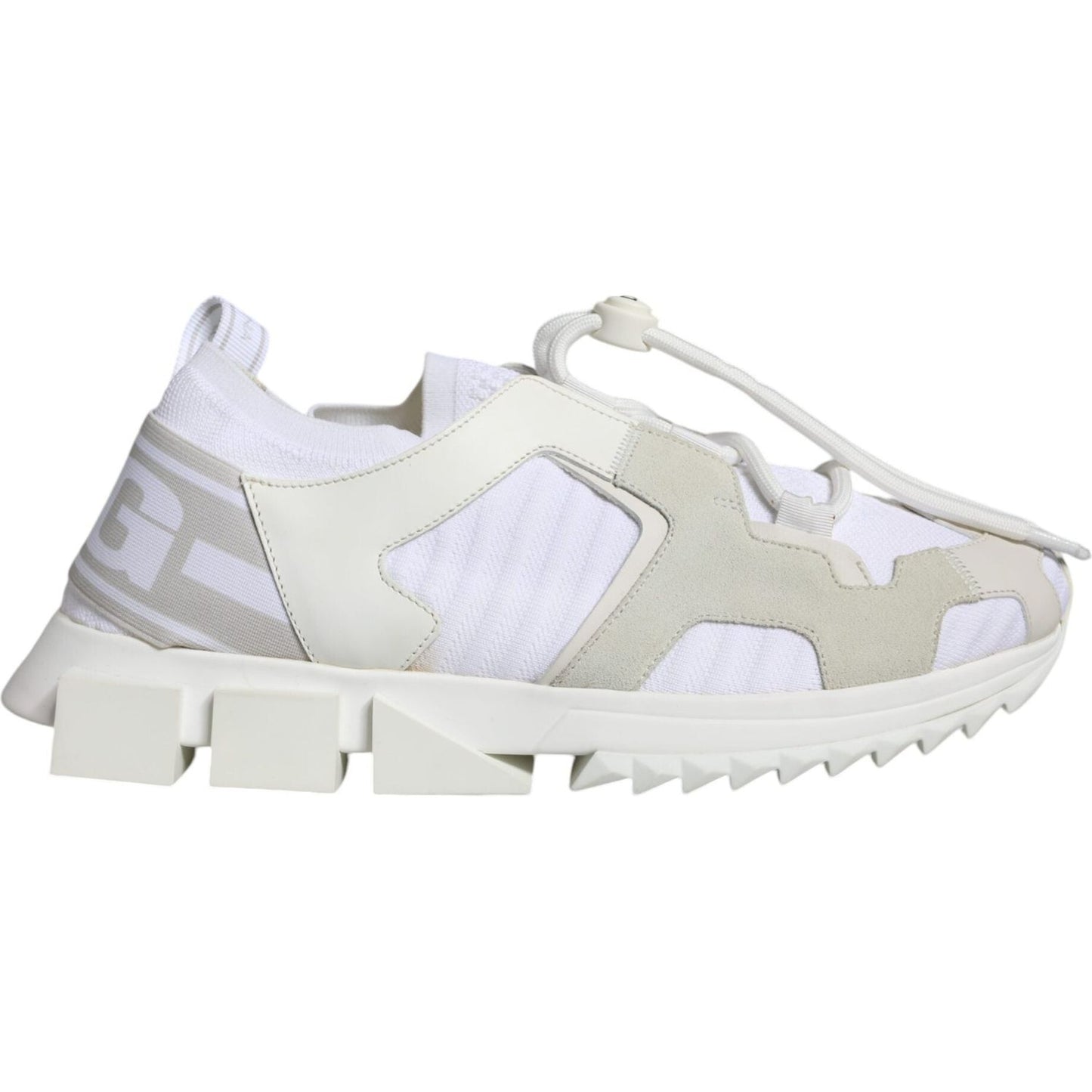 Dolce & Gabbana White Mesh Sorrento Trekking Sneakers Shoes Dolce & Gabbana