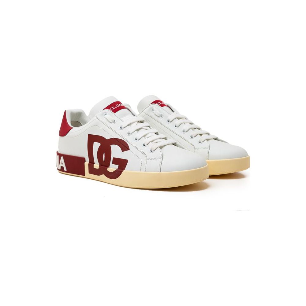 Dolce & Gabbana White Leather Sneaker Dolce & Gabbana