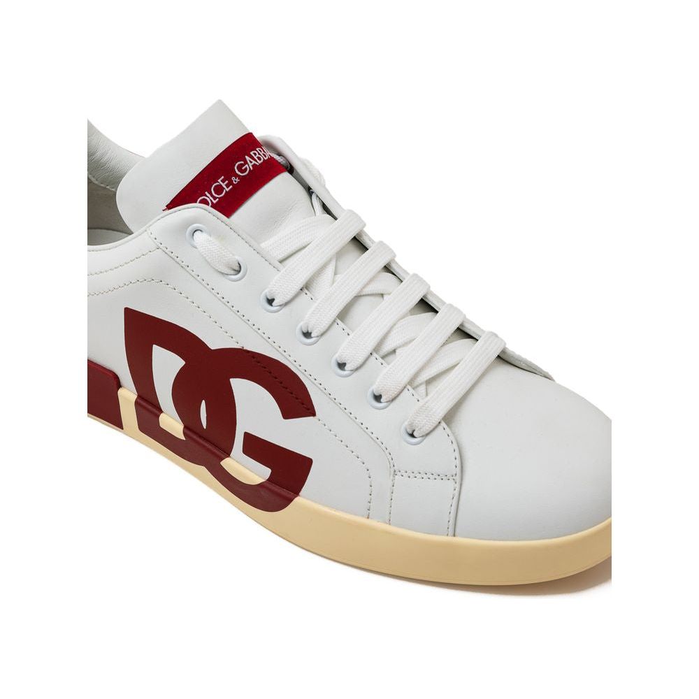 Dolce & Gabbana White Leather Sneaker Dolce & Gabbana