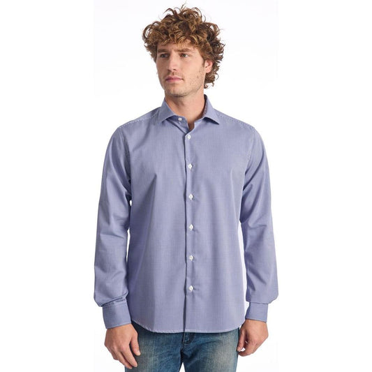 Baldinini Trend Blue Cotton Shirt