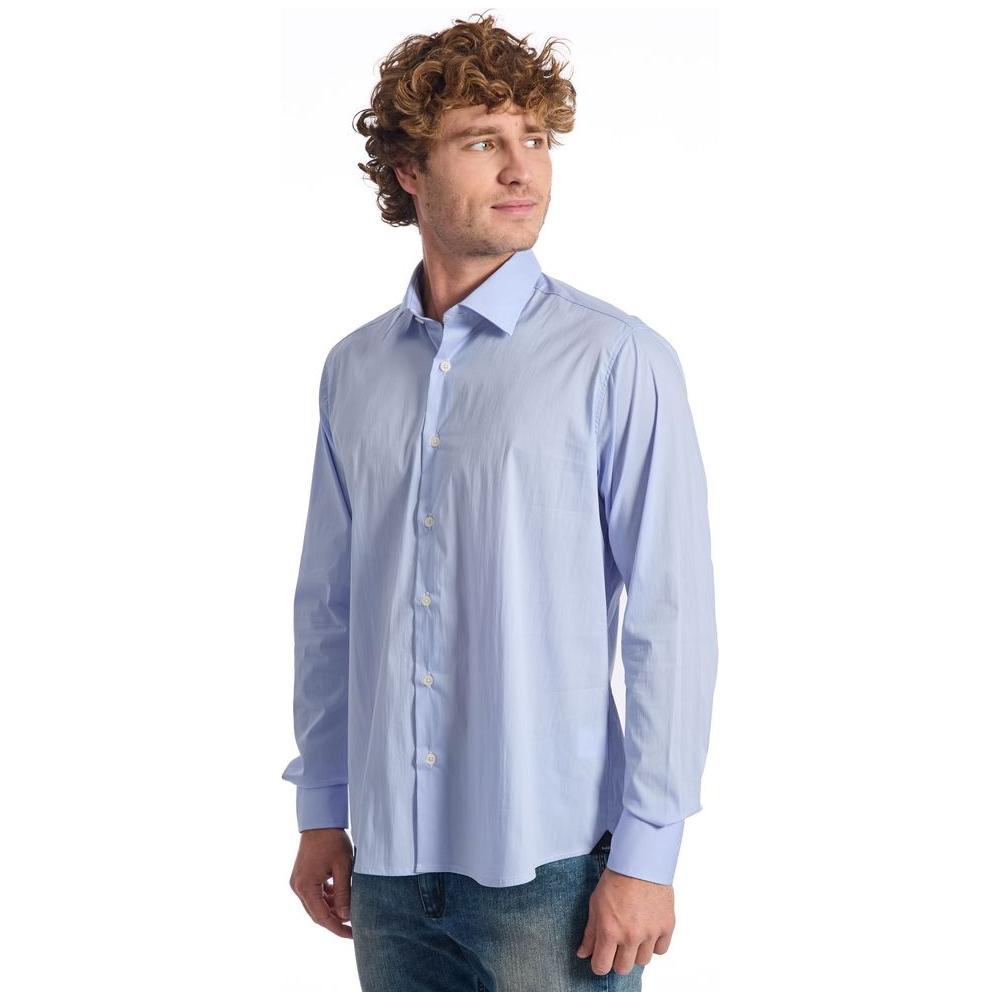 Baldinini Trend Light Blue Cotton Shirt