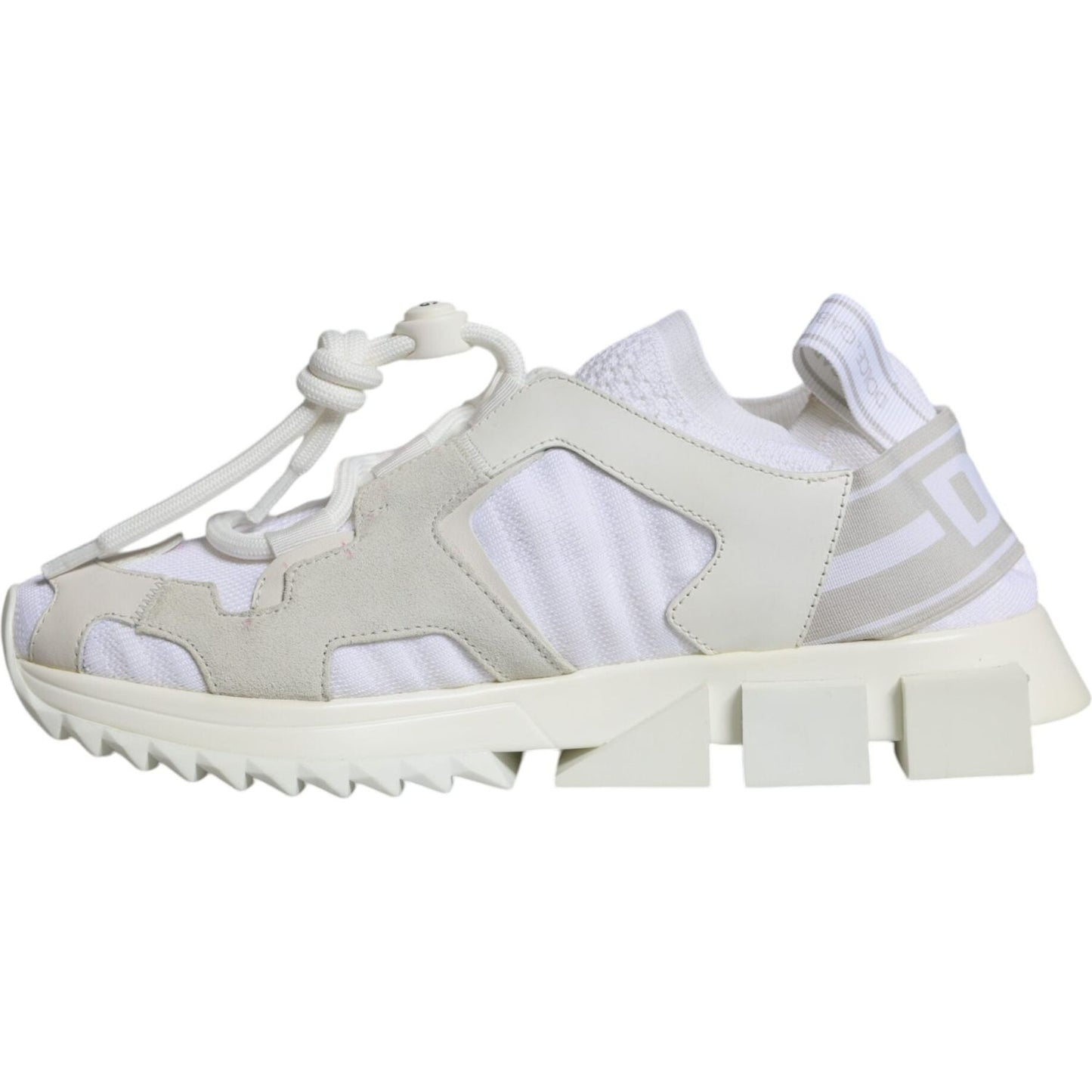 Dolce & Gabbana White Mesh Sorrento Trekking Sneakers Shoes Dolce & Gabbana