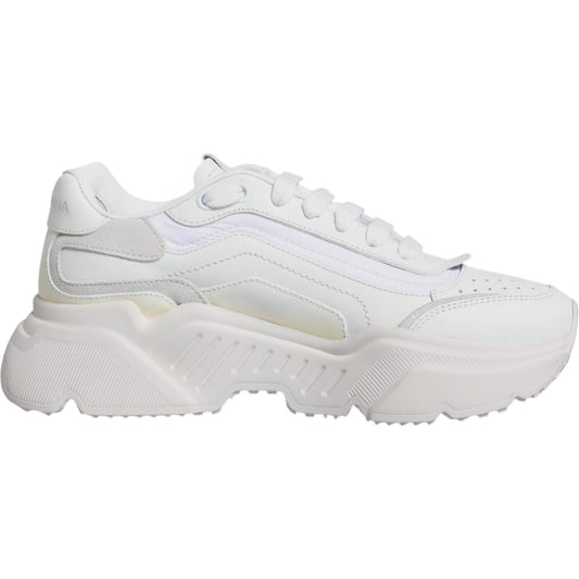 Dolce & Gabbana White Daymaster Low Top Sneakers Shoes 1728,67345645728,Chunky - Sneakers - Shoes,Dolce & Gabbana,EU39.5/US9,Material: 83% Calf Leather 10% PU 7% Polyester,Preowned / Defect,Shoes,Sneakers - Shoes,Sneakers - Women - Shoes,White,Women,Women