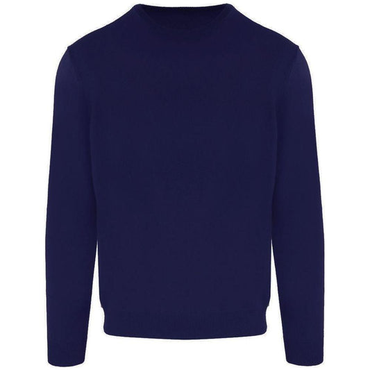 Malo Blue Wool Men Turtleneck Sweater Malo