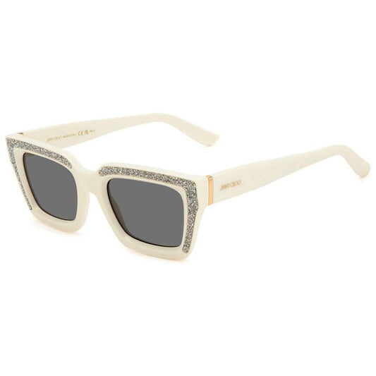 Jimmy Choo White Resin Sunglasses Jimmy Choo Antique White