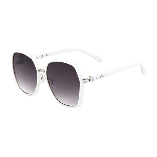 Guess White Metal Sunglasses Guess Light Gray