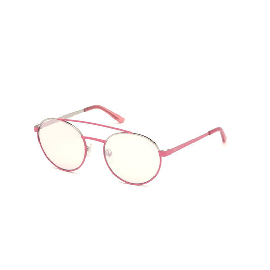 Guess multicolor metal sunglasses in pink with violet accents, unisex, style GU30475372Z, 53mm lens, 19mm bridge, 140mm temple.