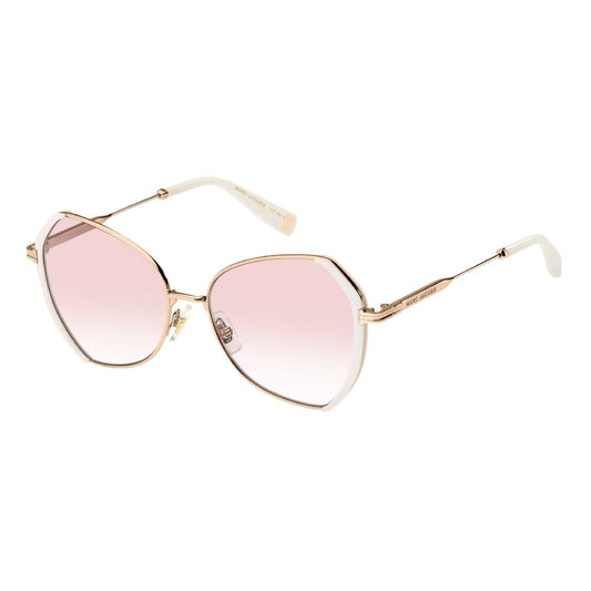Marc Jacobs Gold Metal Sunglasses Marc Jacobs Antique White