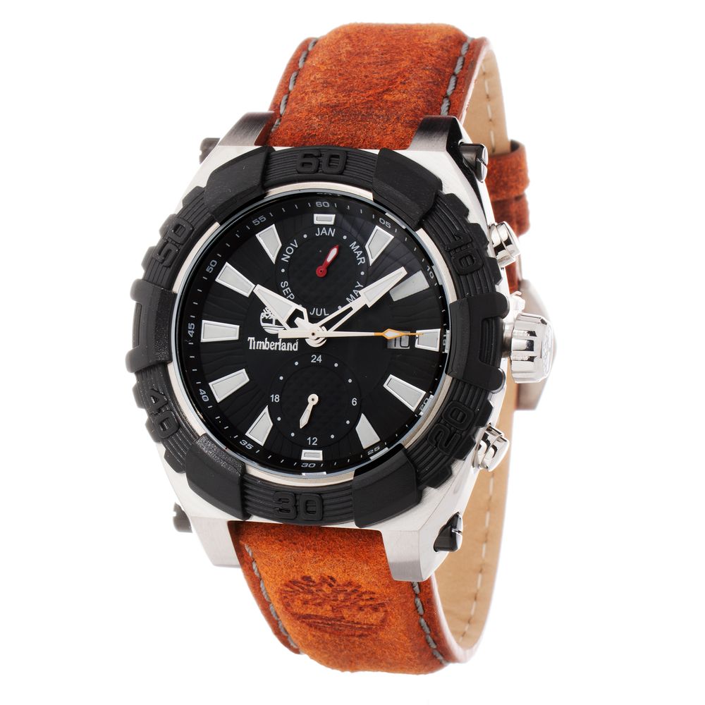 Timberland Brown Leather Dress Watch