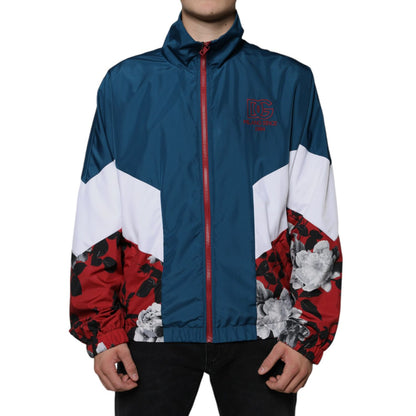 Dolce & Gabbana Multicolor Polyester Full Zip Jacket 1728,67345645728,Bombers - Jackets & Coats - Clothing,Clothing,Dolce & Gabbana,IT54 | XL,Jackets & Coats - Clothing,Jackets - Men - Clothing,Material: 85% Polyester 15% Nylon,Men,Multicolor,Preowned / D