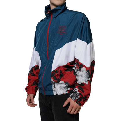 Dolce & Gabbana Multicolor Polyester Full Zip Jacket 1728,67345645728,Bombers - Jackets & Coats - Clothing,Clothing,Dolce & Gabbana,IT54 | XL,Jackets & Coats - Clothing,Jackets - Men - Clothing,Material: 85% Polyester 15% Nylon,Men,Multicolor,Preowned / D