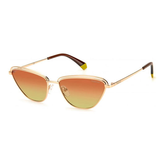 Polaroid Gold Metal Sunglasses Polaroid Dark Salmon