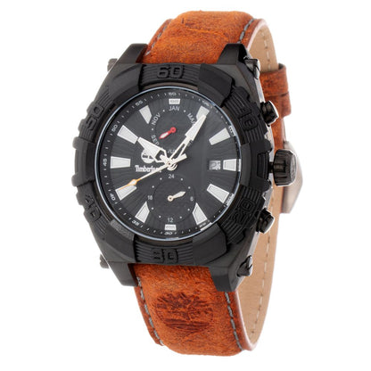 Timberland Brown Leather Dress Watch