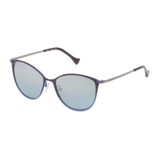 Police Blue Metal Sunglasses Police Gray