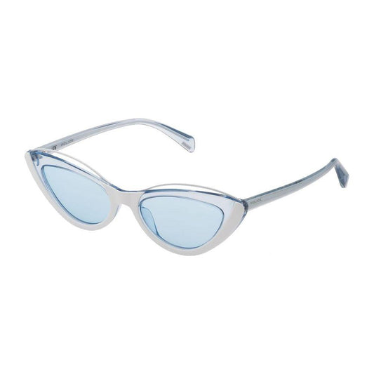 Police White Acetate Sunglasses Police Light Gray