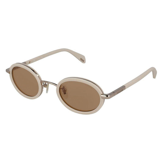 Police Gold Combined Metal Sunglasses Police Rosy Brown