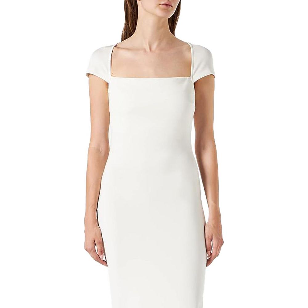 PINKO White Viscose Dress PINKO